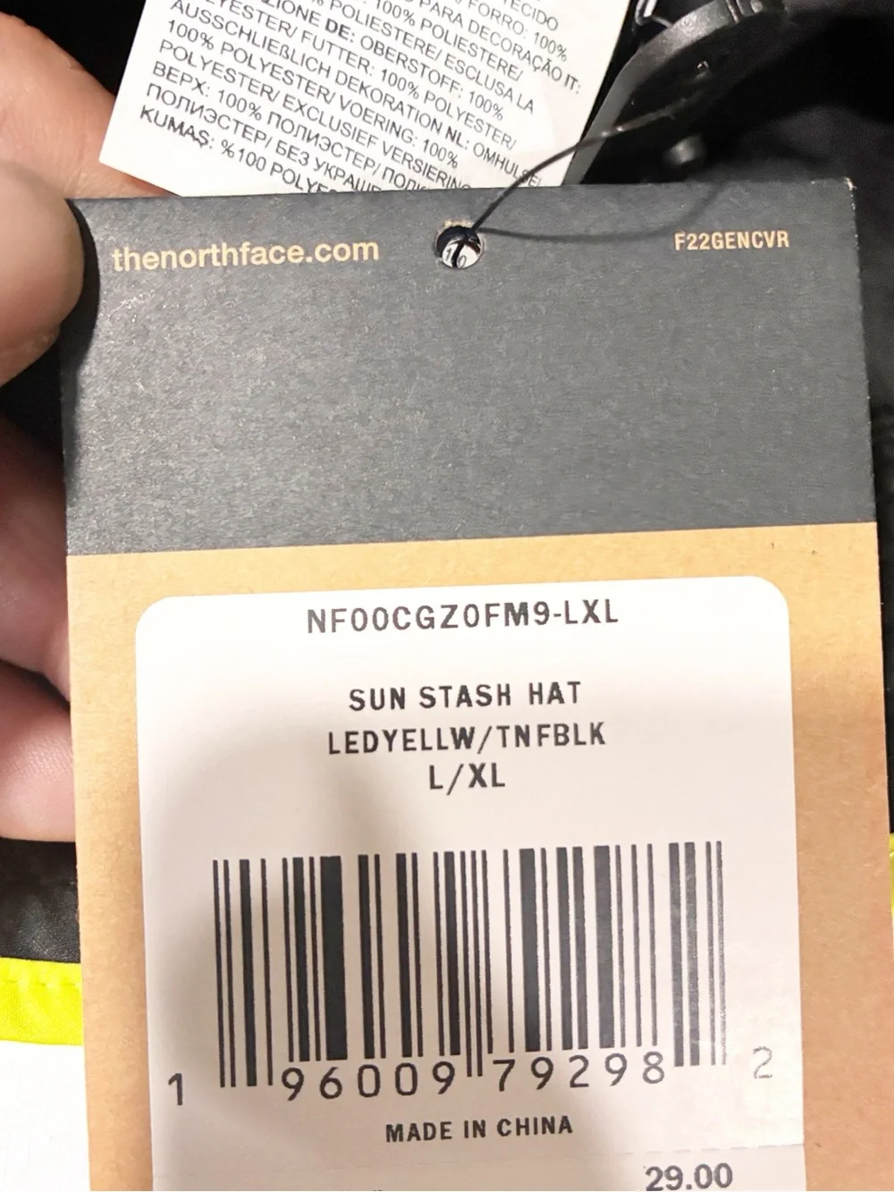 The North Face Neon Yellow Bucket Hat